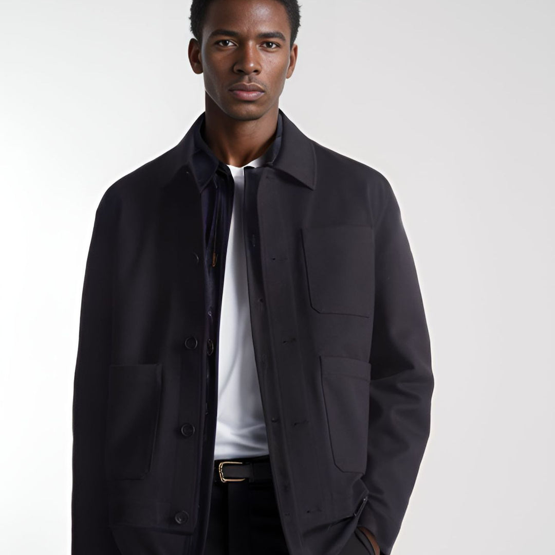 Herren modische Utility-Jacke mit praktischen Taschen und modernem Design Drune