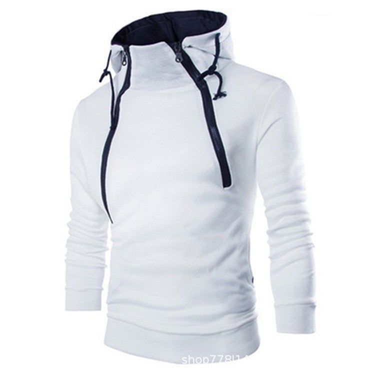 Herren moderne Kapuzenpullover mit praktischem Reißverschluss Drune