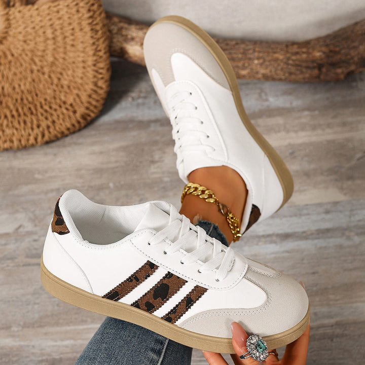 Damen Sneakers im trendigen Design mit Leopardenmuster und komfortablem Fußbett Drune