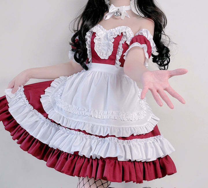Mädchen verspieltes Rüschenkleid mit bezaubernden Puffärmeln Drune
