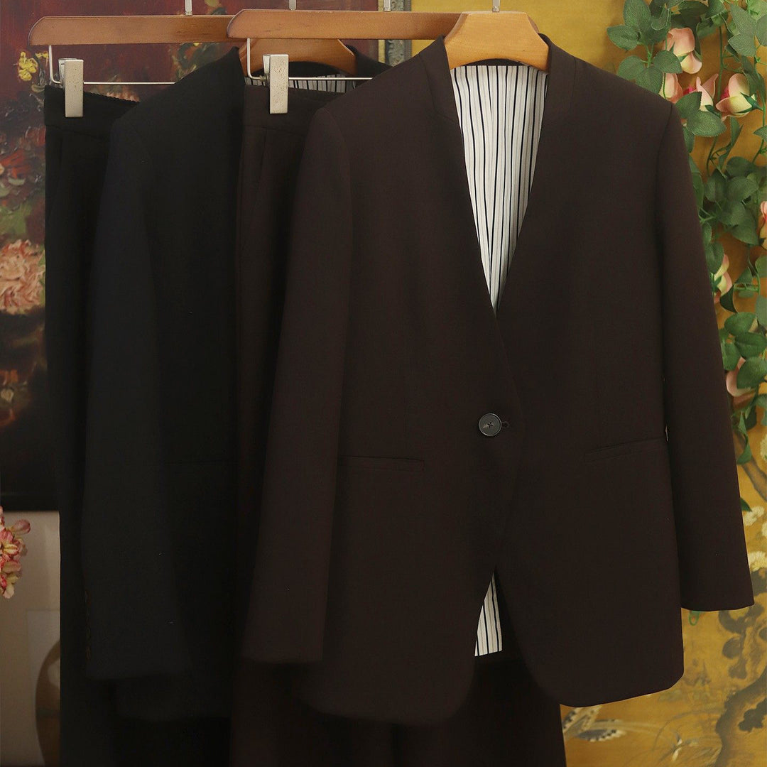 Damen Elegantes Blazer-Set mit schickem Schnitt Drune