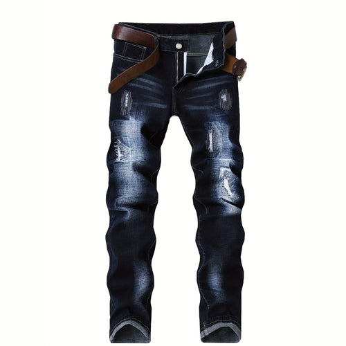 Herren Elegante Slim-Fit Jeans mit modischen Waschungseffekten Drune