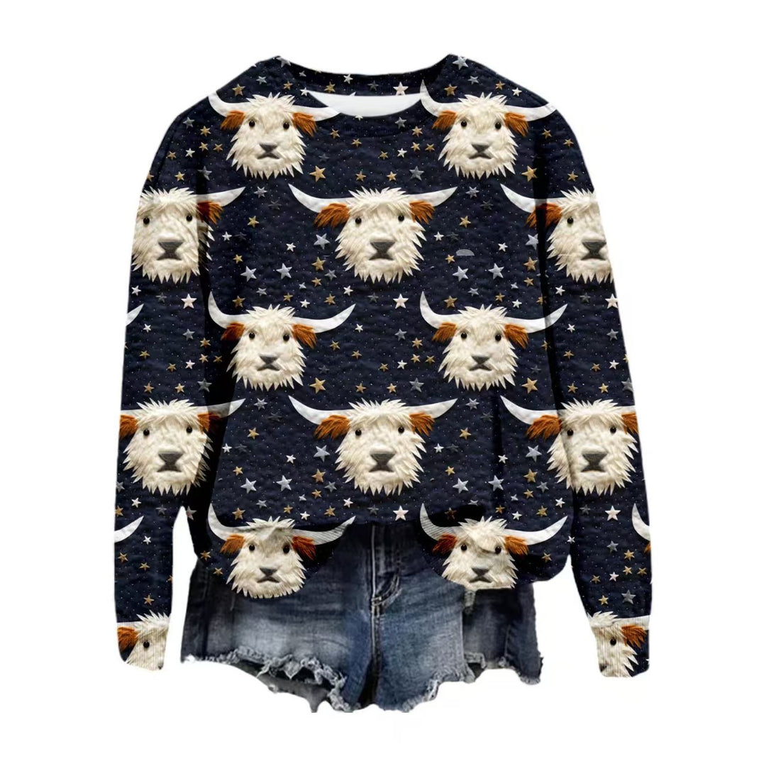 Damen Gemusterter Pullover Drune
