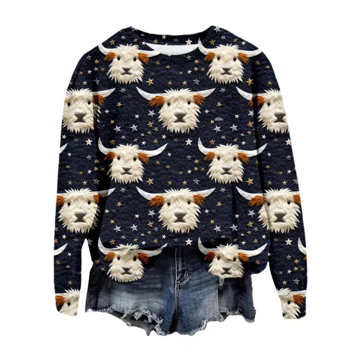 Damen Gemusterter Pullover Drune