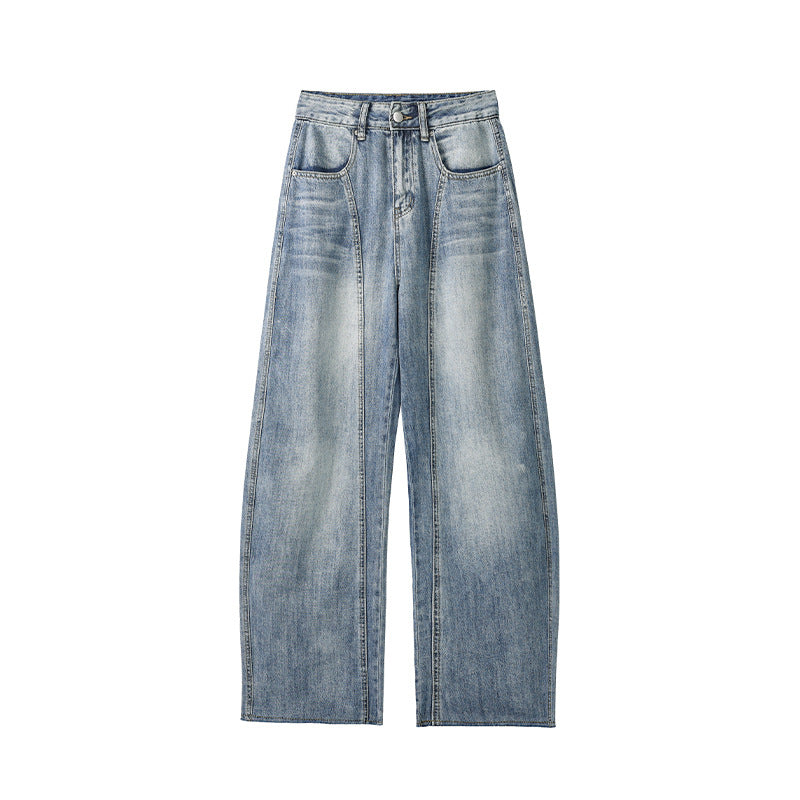 Damen Weitgeschnittene Jeanshose Drune