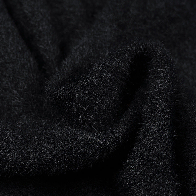 Damen Kurze Strickjacke mit glänzenden Knöpfen Drune