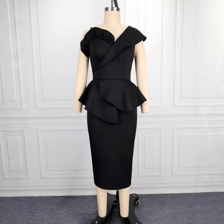 Damen Peplum Kleid Drune