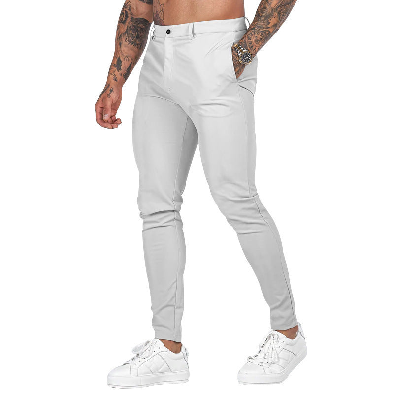 Herren Slim Fit Trousers aus elastischem Material mit seitlichen Taschen Drune