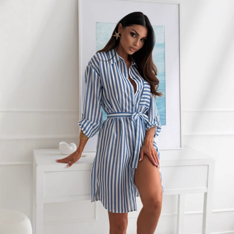 Damen Sommerliches Cocktailkleid im Leo-Print Drune