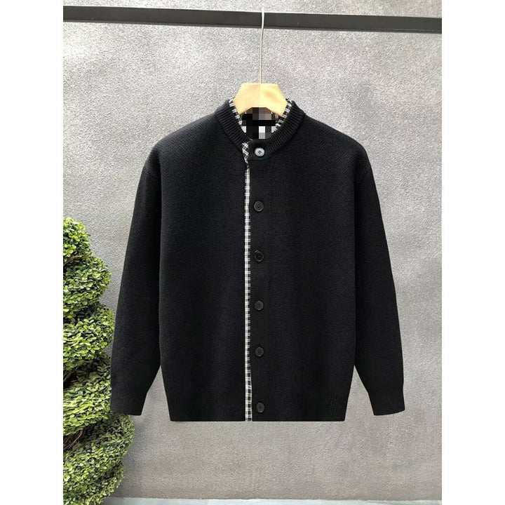 Herren Sweaterjacke mit Stehkragen Drune