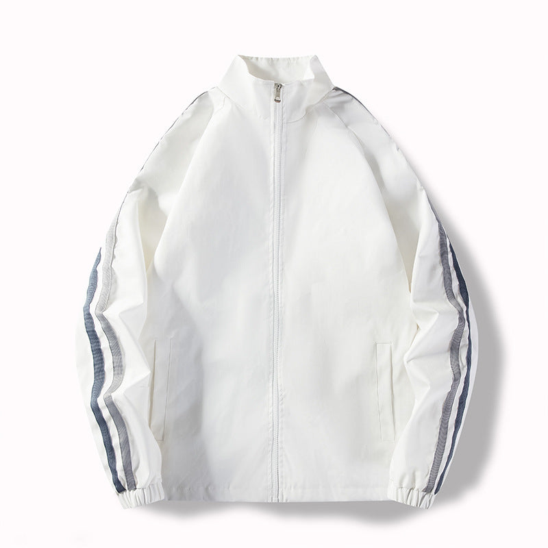 Herren Funktionsjacke mit hohem Kragen und seitlichen Reißverschlusstaschen Drune