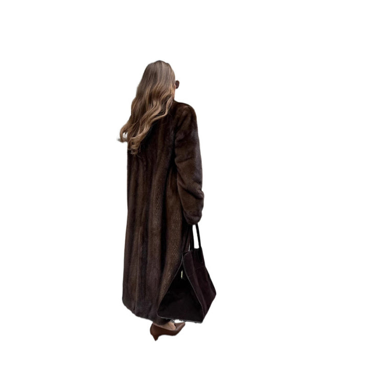 Damen Stilvoller Fleece-Mantel Drune