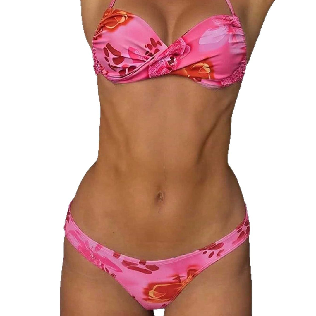Damen Bandeau-Bikini mit verspieltem Knotendetail Drune