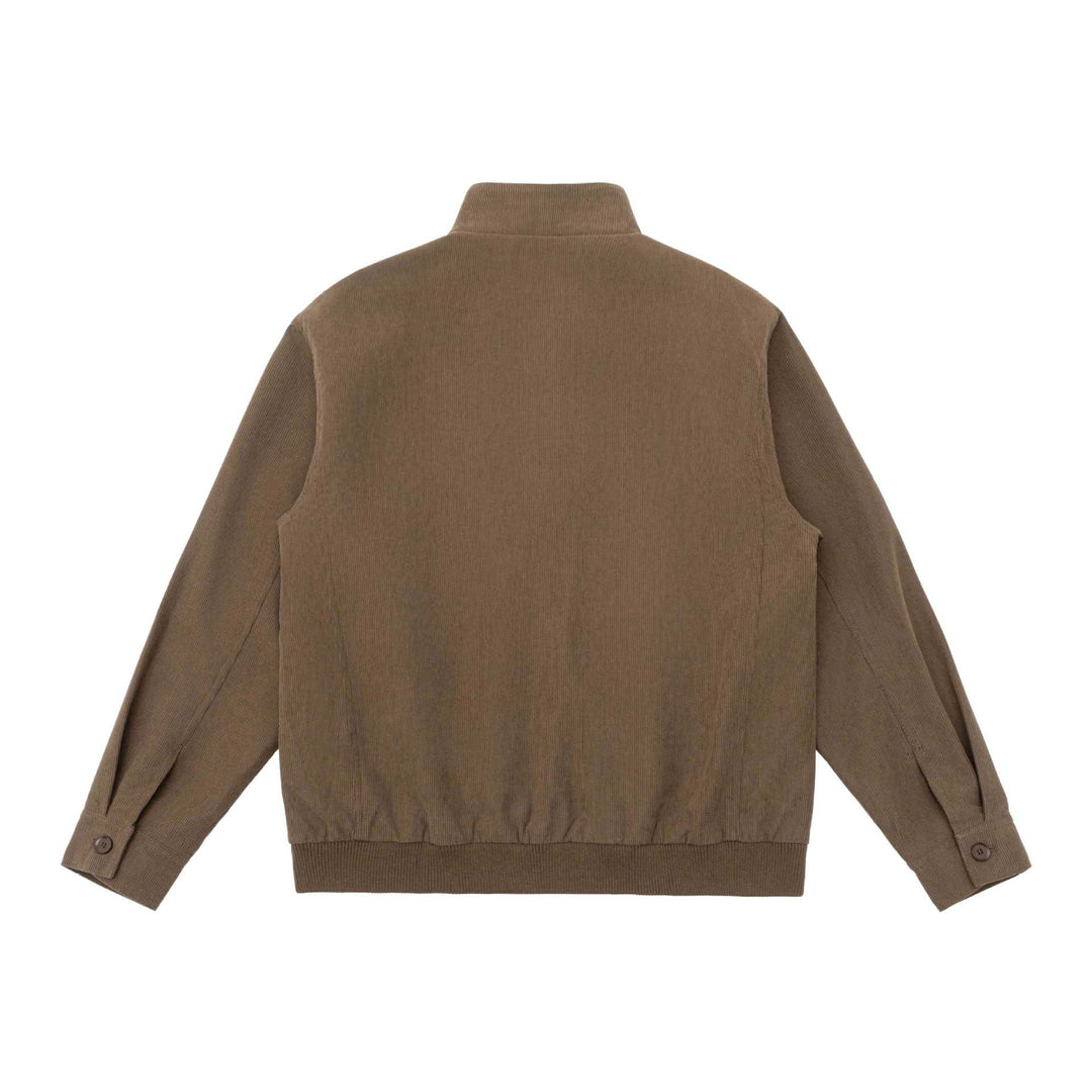 Herren Gepolsterte Jacke im Cord‑Look mit Stehkragen und aufgesetzten Pattentaschen Drune