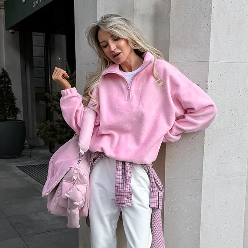 Damen Steppjacke mit hohem Kragen und Reißverschluss Drune