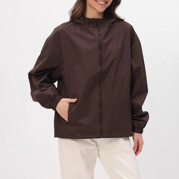 Damen Leichte Freizeitjacke mit Kapuze