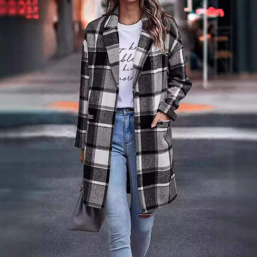 Damen Oversized Karottenjacke im lässigen Business-Look Drune