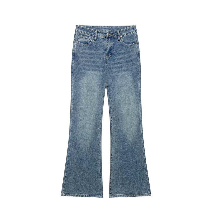 Damen Highwaist Schlagjeans mit weitem Bein und Five‑Pocket‑Design Drune