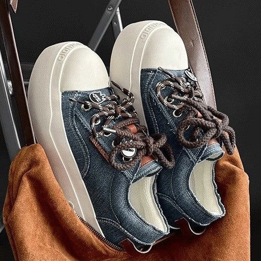 Damen Trendige Sneakers mit innovativen Schnürsystemen und dämpfender Sohle Drune