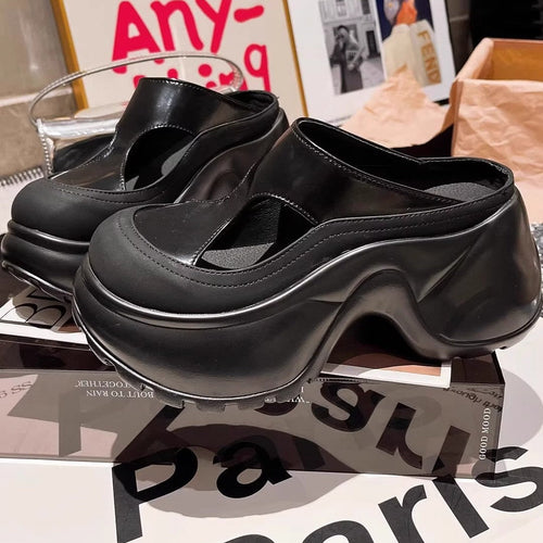 Damen modische Clogs mit konturierter Sohle Drune