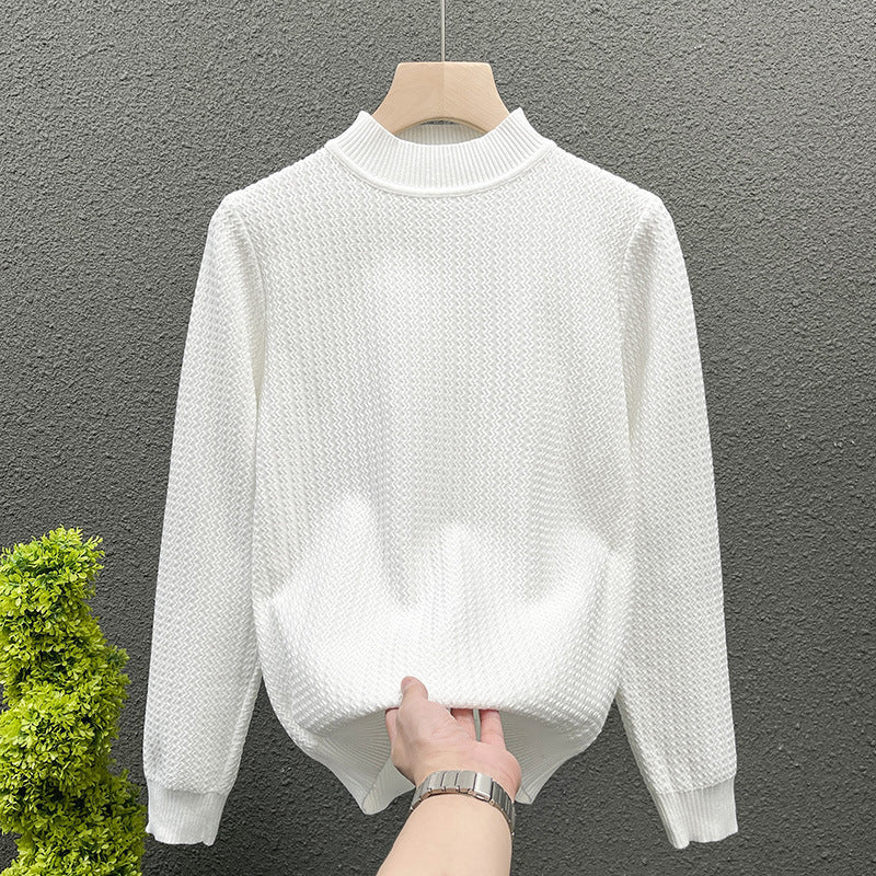 Damen Strukturierter Rollkragenpullover aus feinem Waffelstrick Drune