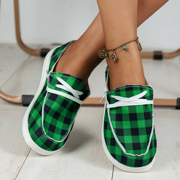 Damen  lässige Leinen-Slipper mit gepolstertem Memory-Fußbett und rutschfester Flexsohle Drune
