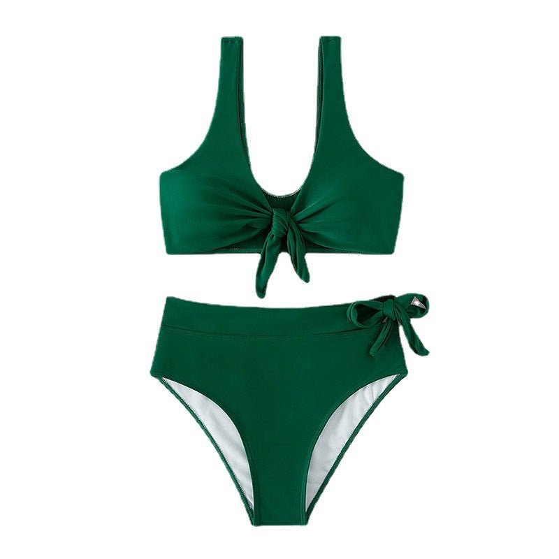 Damen Hochtailliertes Bikini-Set mit Bindeband Drune