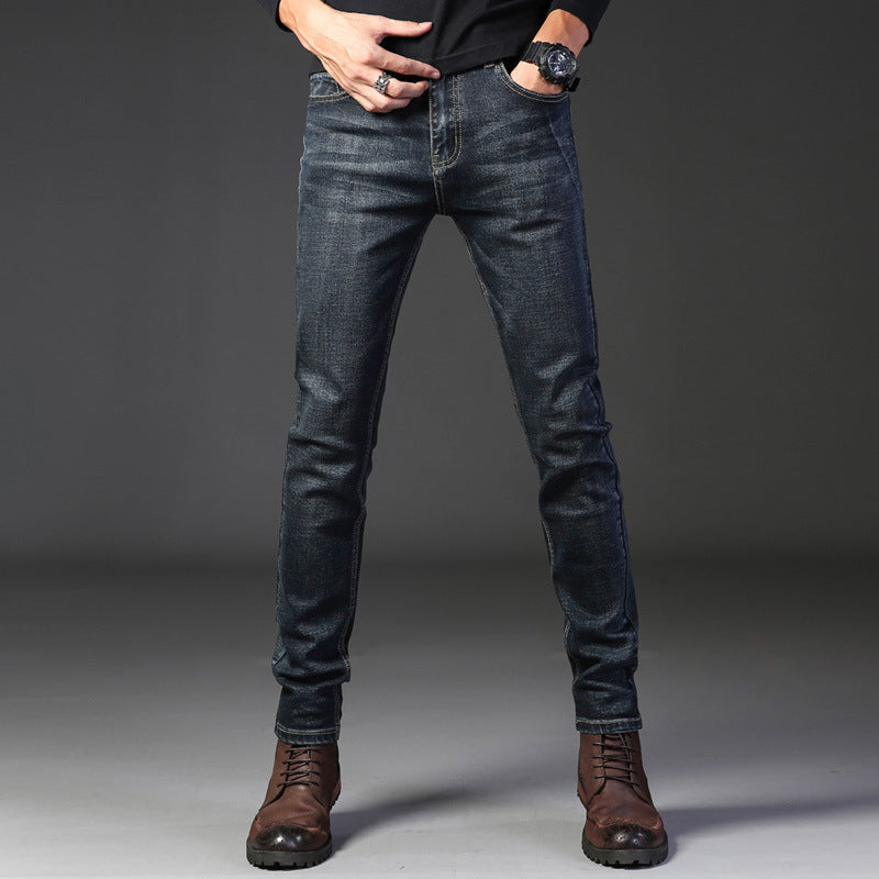 Herren schmal geschnittene Jeans mit angenehmem Stretch-Anteil und modernen Details Drune