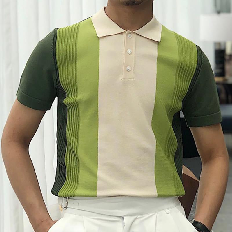 Herren perfektes Polo-Shirt mit strukturiertem Design Drune