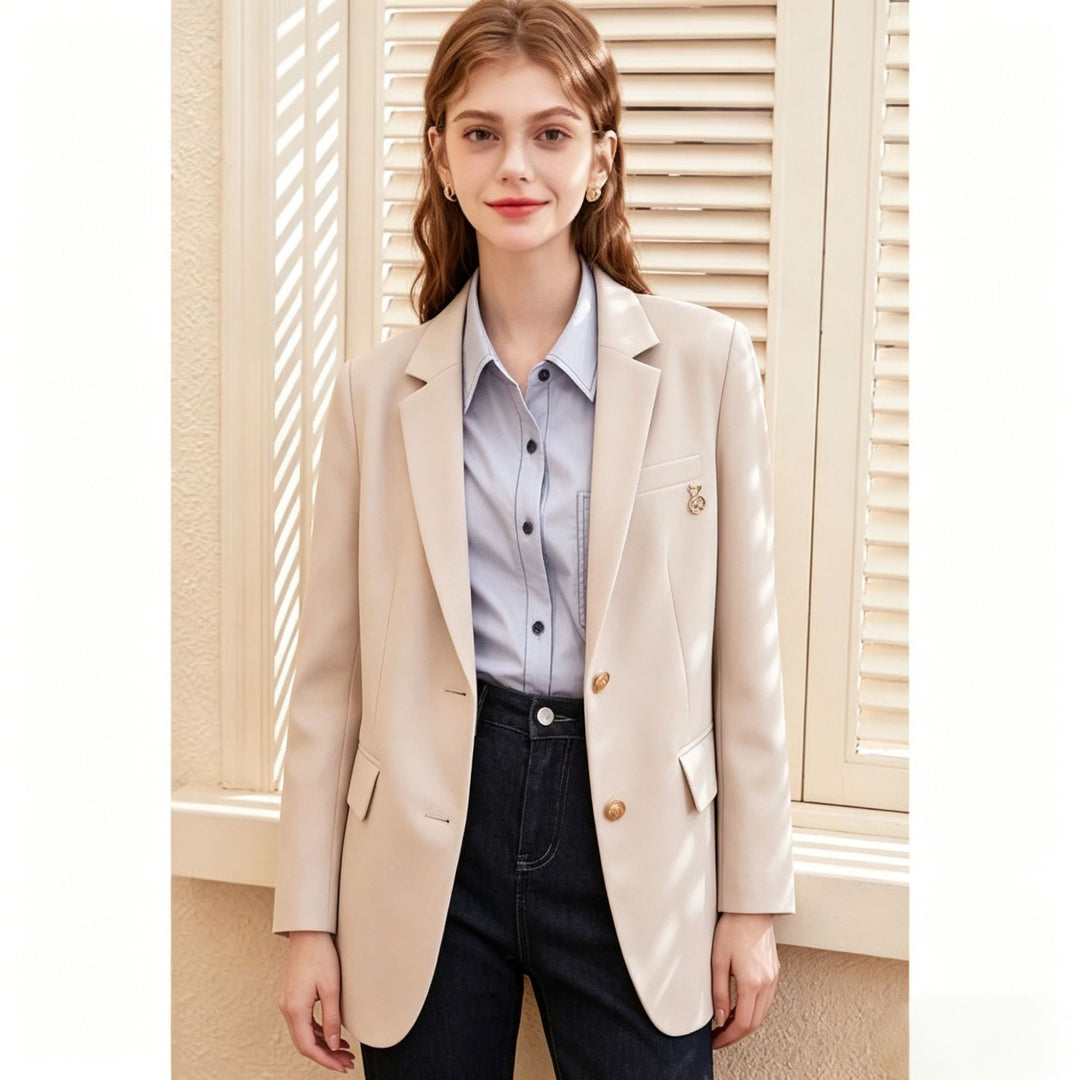 Damen Modischer Blazer im Stil eines Sakko Drune