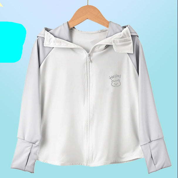 Mädchen funktionale UV-Schutzjacke mit Kapuze Drune