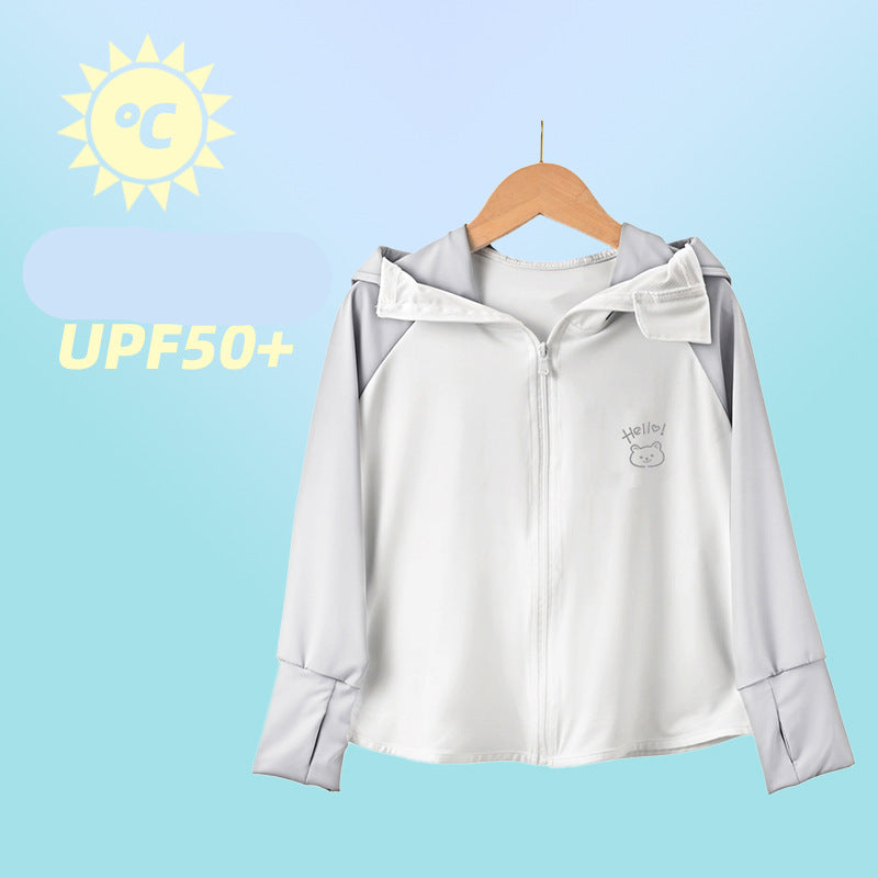 Damen sportliche UV-Schutzjacke mit Kapuze Drune