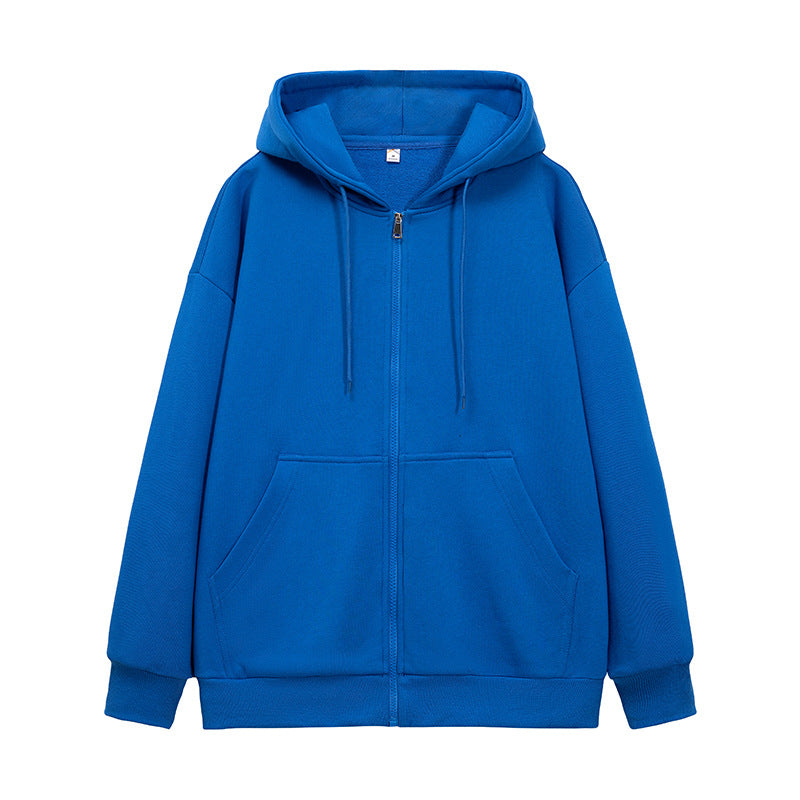 Unisex Oversize Kapuzen-Fleecejacke mit Boxy-Schnitt und Metall-Reißverschluss Drune