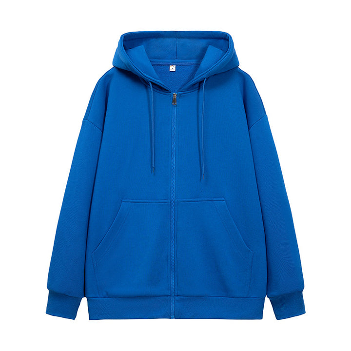 Unisex Oversize Kapuzen-Fleecejacke mit Boxy-Schnitt und Metall-Reißverschluss Drune