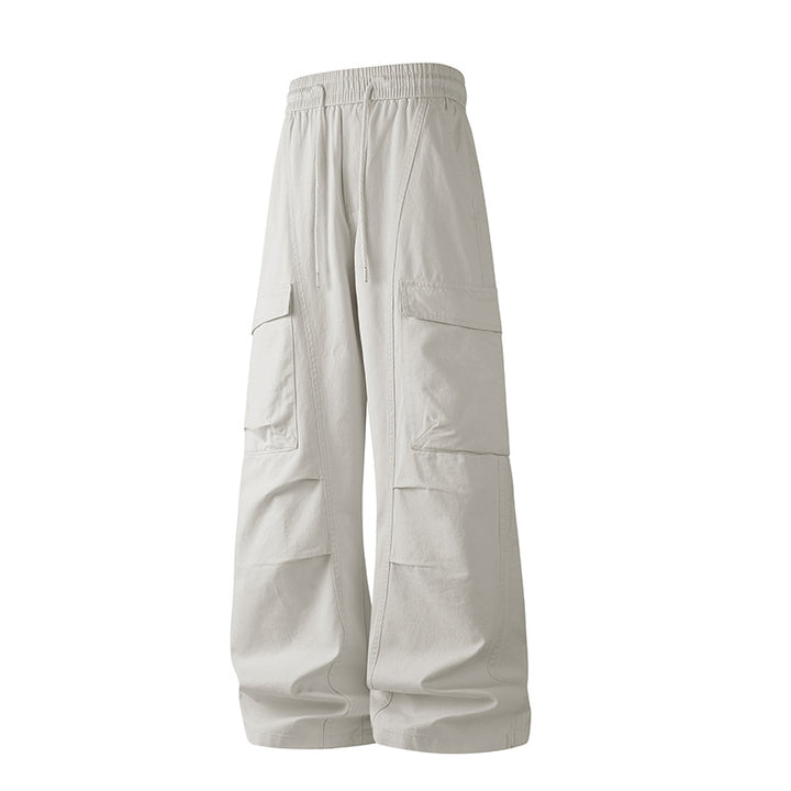 Herren Baggy-Cargo-Hose mit tiefem Schritt, Oversized-Silhouette und aufgesetzten Utility-Taschen Drune