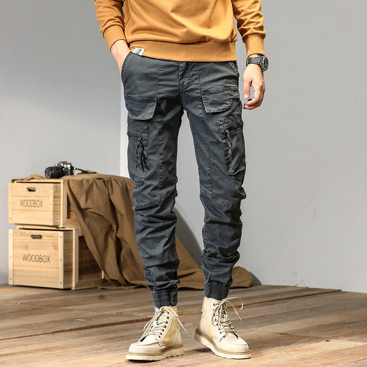Herren Technische Cargo-Jogginghose mit Multifunktionstaschen & elastischen Bündchen Drune