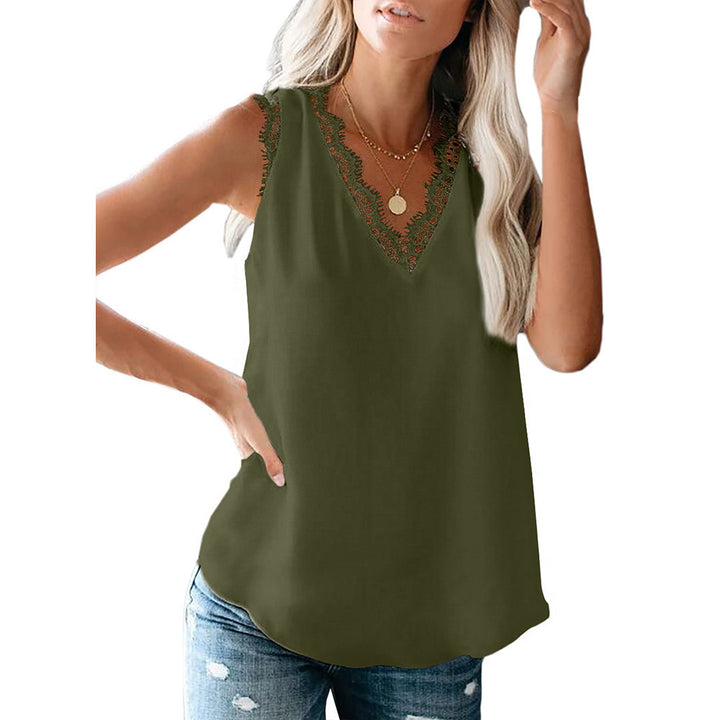 Damen Spitzenverzierte Bluse Drune
