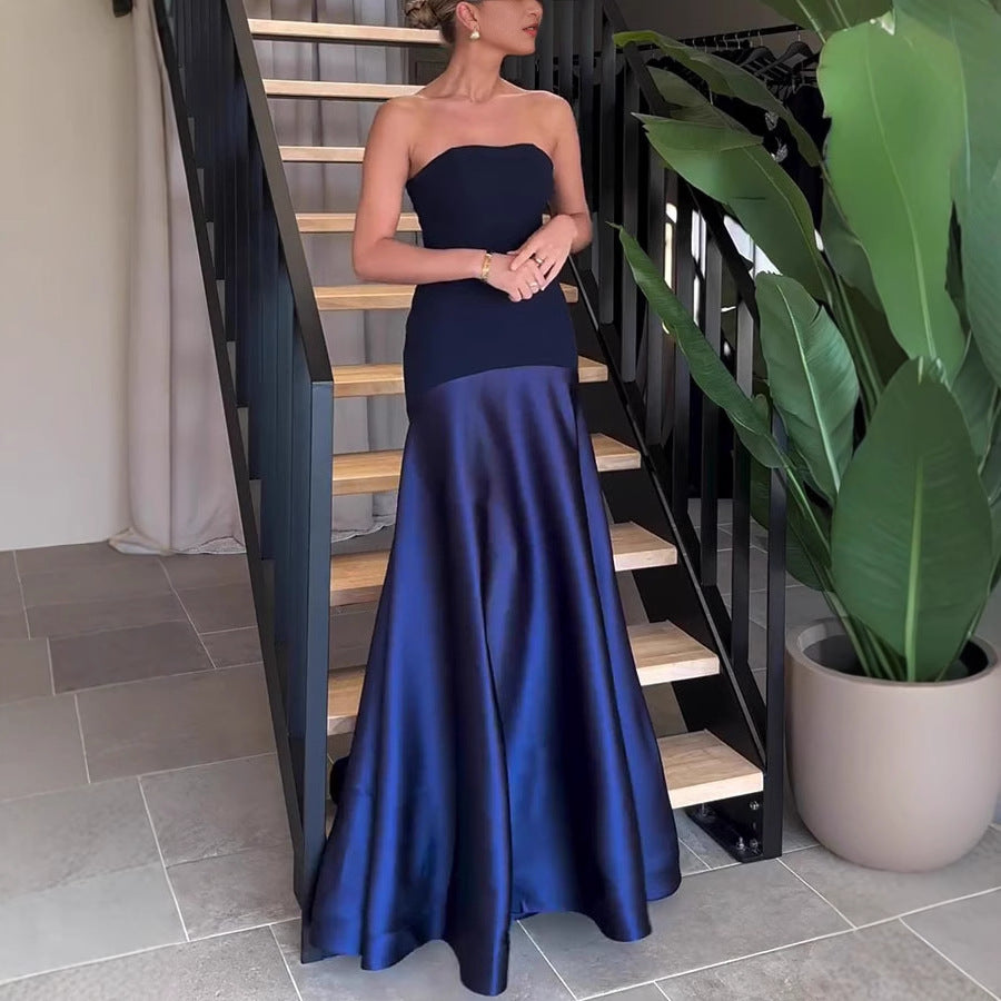 Damen Abendkleid mit elegantem Bustier-Oberteil und schwingendem Saum Drune