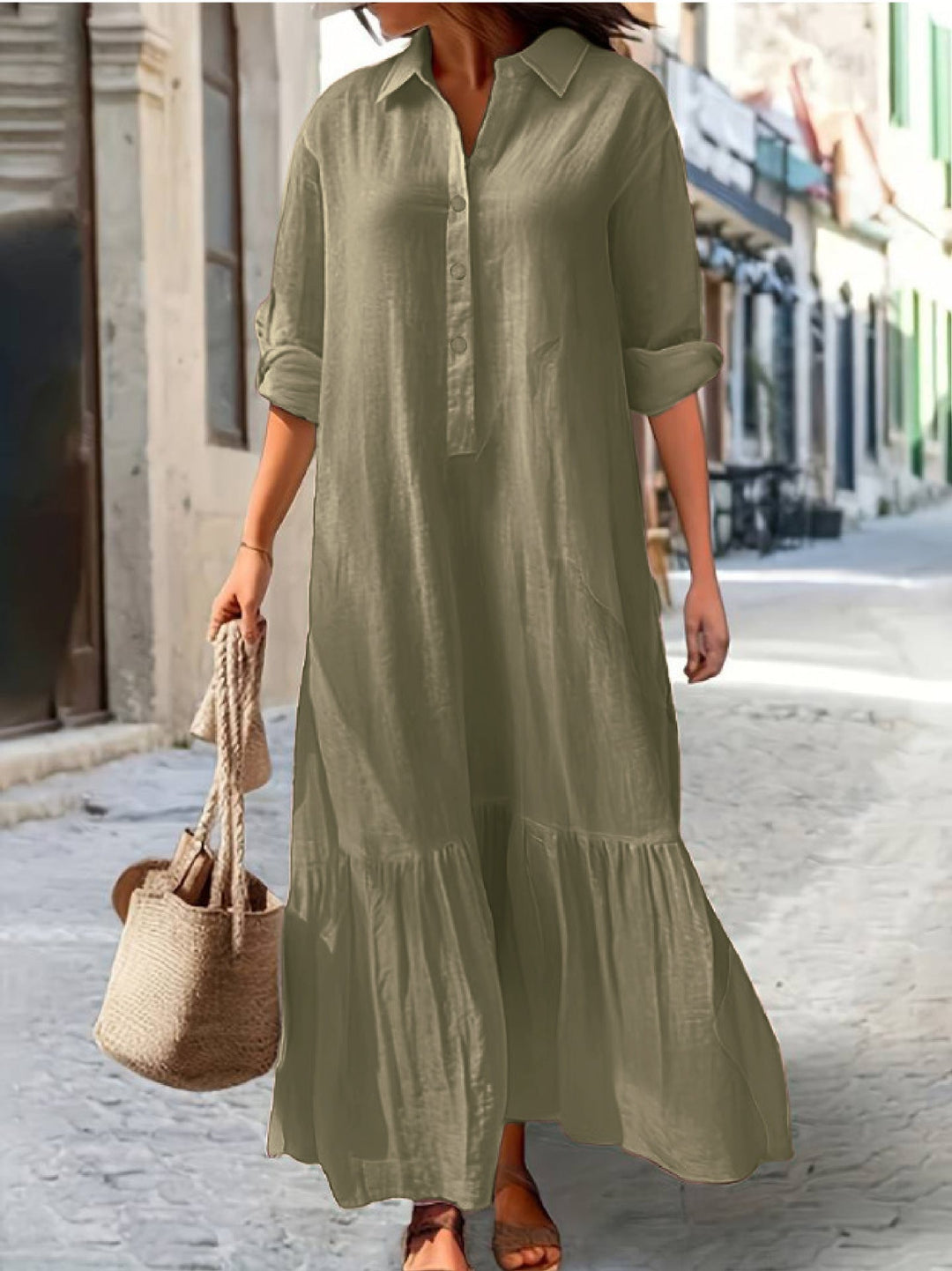 Damen Sommerkleid im lässigen Stil Drune
