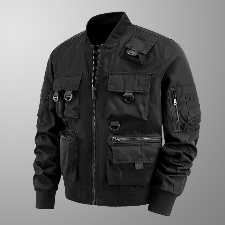 Herren taktische Multifunktionale Bomberjacke mit mehreren Taschen Drune