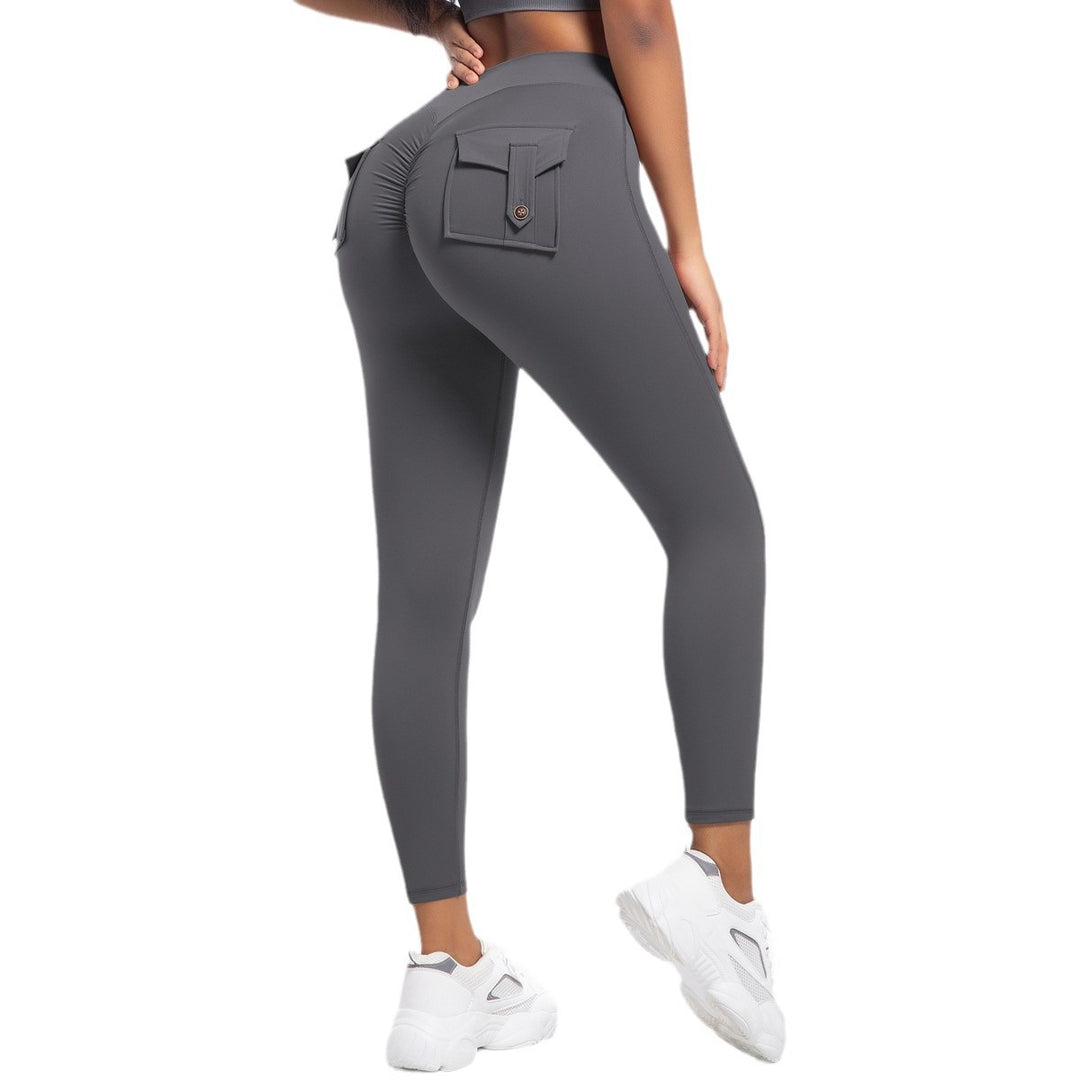 Damen Kompressionsleggings mit hoher Taille und praktischen Taschen Drune