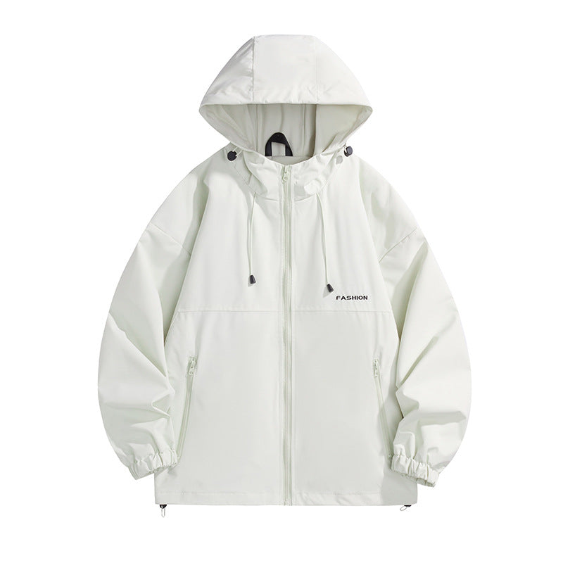 Herren Tech-Kapuzenwindbreaker mit verstellbarem Saum und wasserabweisender Membran Drune