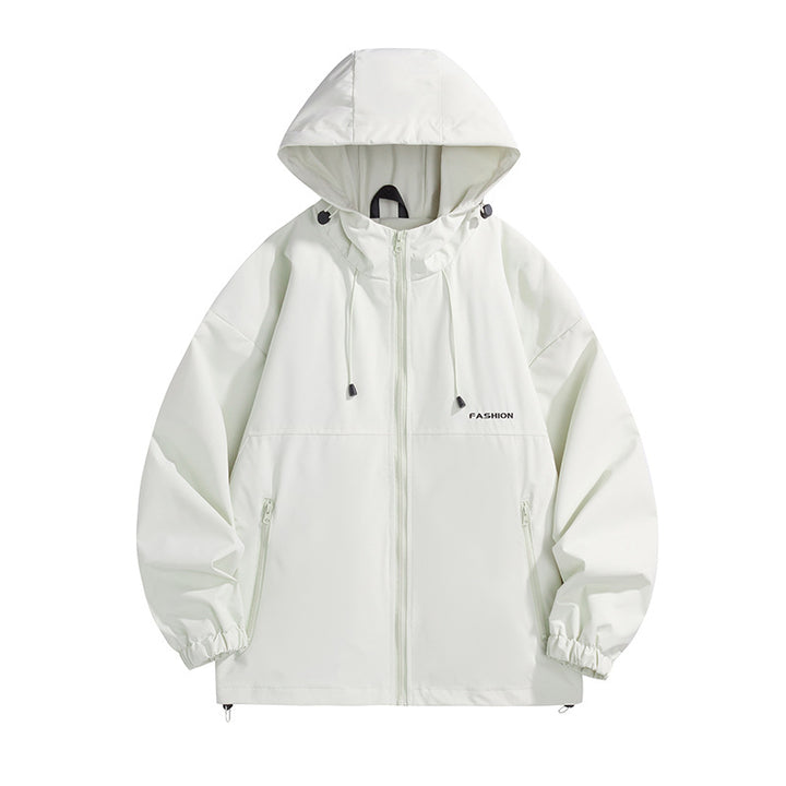 Herren Tech-Kapuzenwindbreaker mit verstellbarem Saum und wasserabweisender Membran Drune