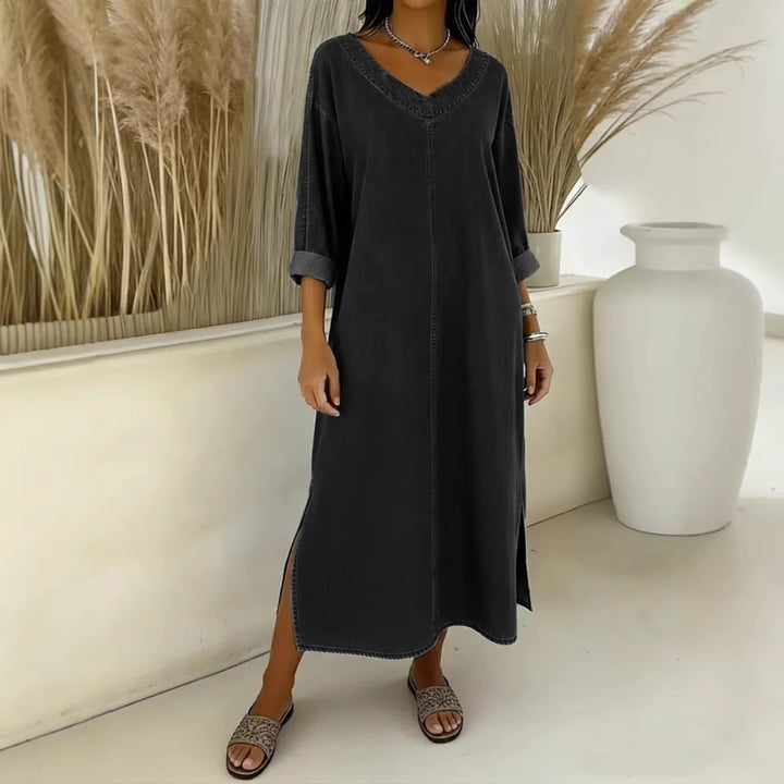 Damen Lässiges und stilvolles Maxikleid Drune