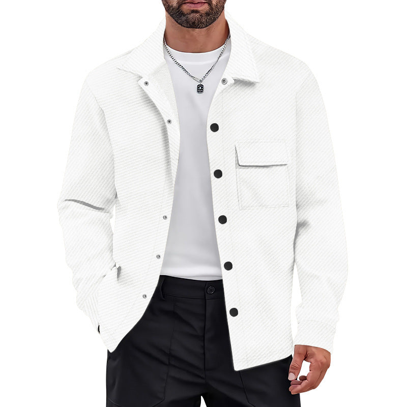 Herren Freizeitjacke mit strukturiertem Design und praktischen Brusttaschen Drune