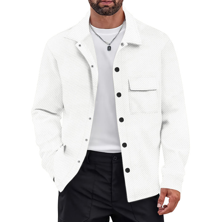 Herren Freizeitjacke mit strukturiertem Design und praktischen Brusttaschen Drune