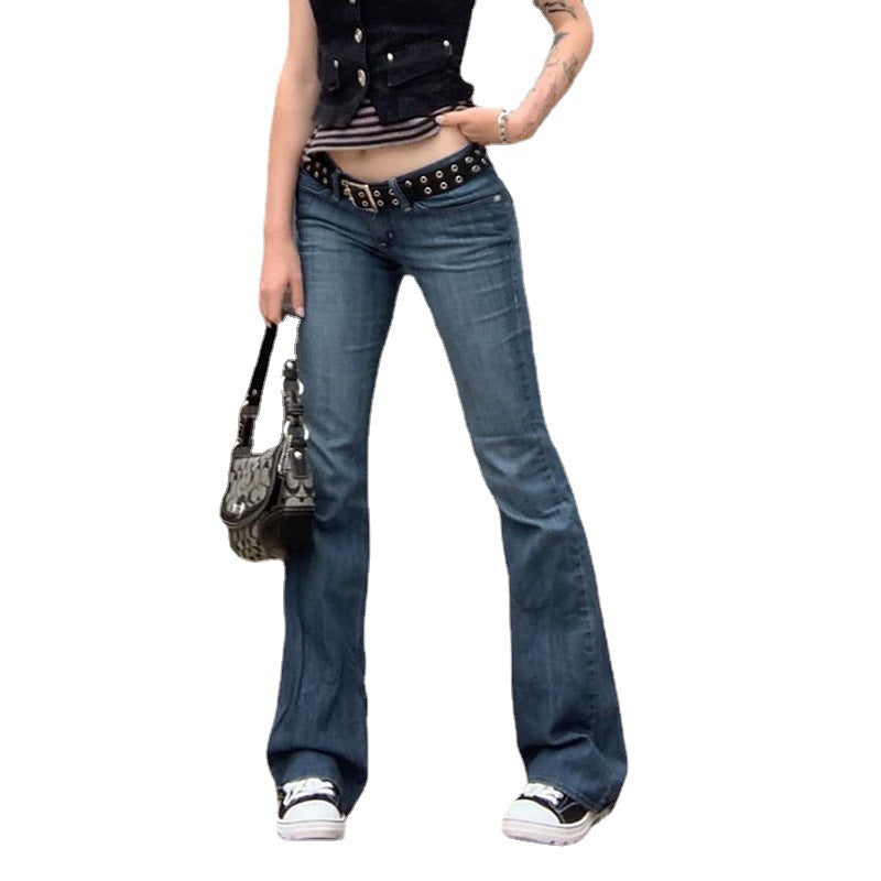 Damen Flared Jeans im Vintage-Stil Drune
