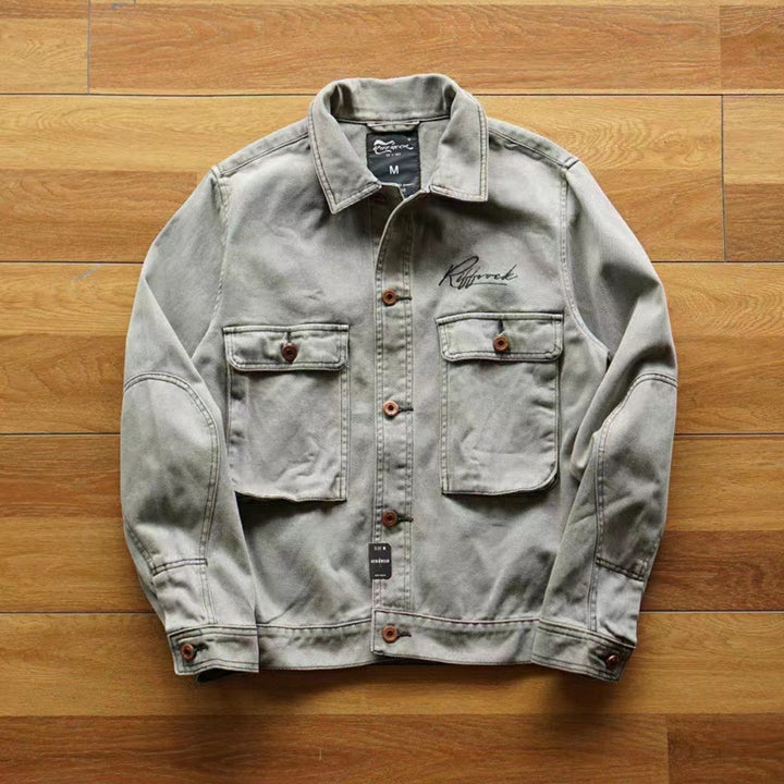 Herren strapazierfähige Utility-Jacke mit praktischen Taschen und modernem Design Drune