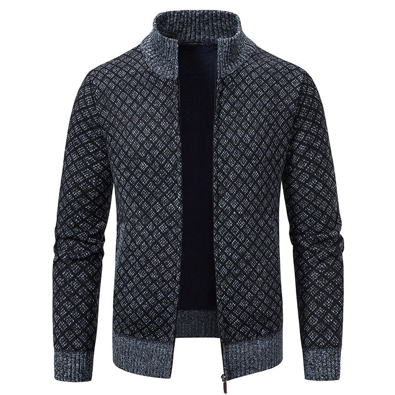 Herren modischer Strickblazer mit strukturiertem Muster Drune