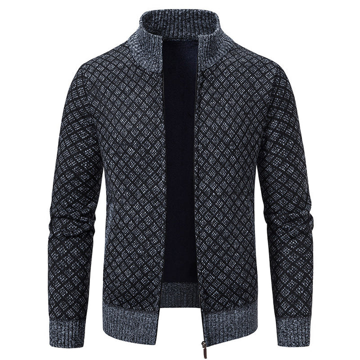 Herren modischer Strickblazer mit strukturiertem Muster Drune